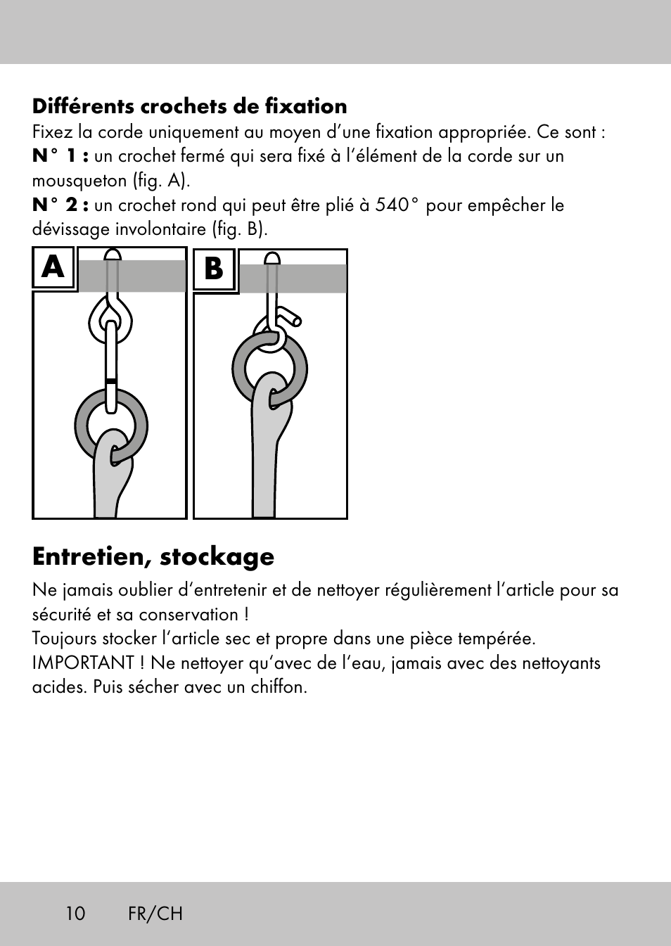 Entretien, stockage | Playtive Swing StyleB User Manual | Page 8 / 20