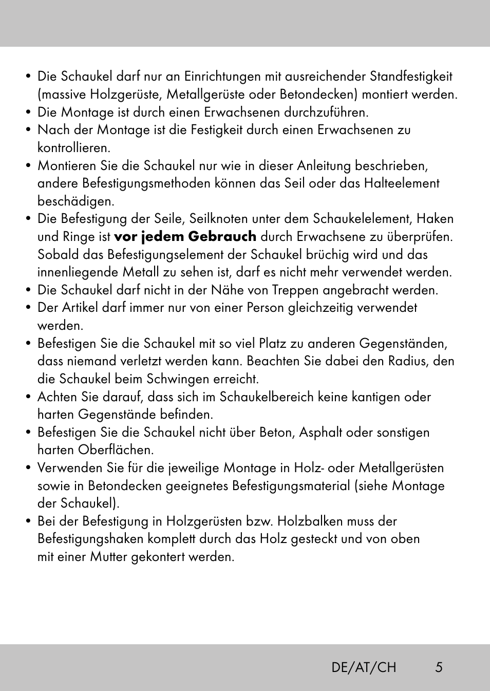 Playtive Swing StyleC User Manual | Page 3 / 24