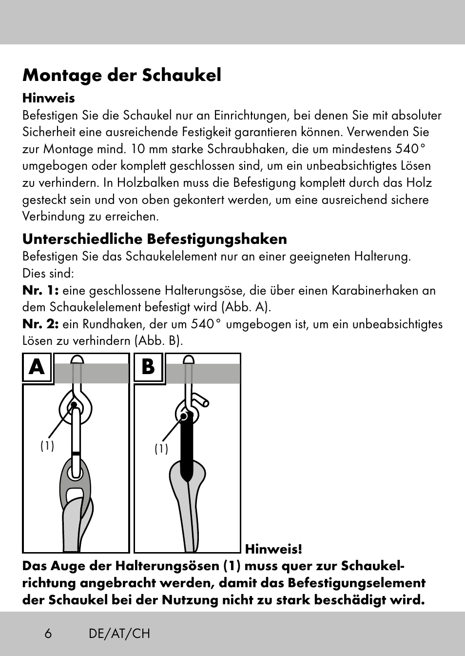 Montage der schaukel | Playtive Swing StyleC User Manual | Page 4 / 24
