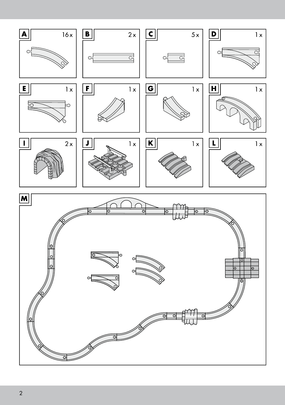 Playtive WOODEN RAILWAY SET User Manual | Page 2 / 16