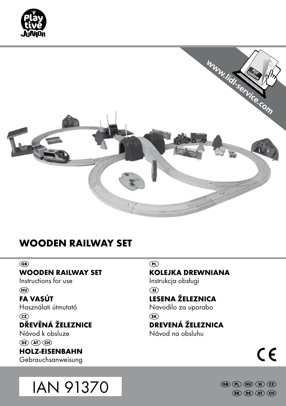 Playtive WOODEN RAILWAY SET User Manual | 20 pages