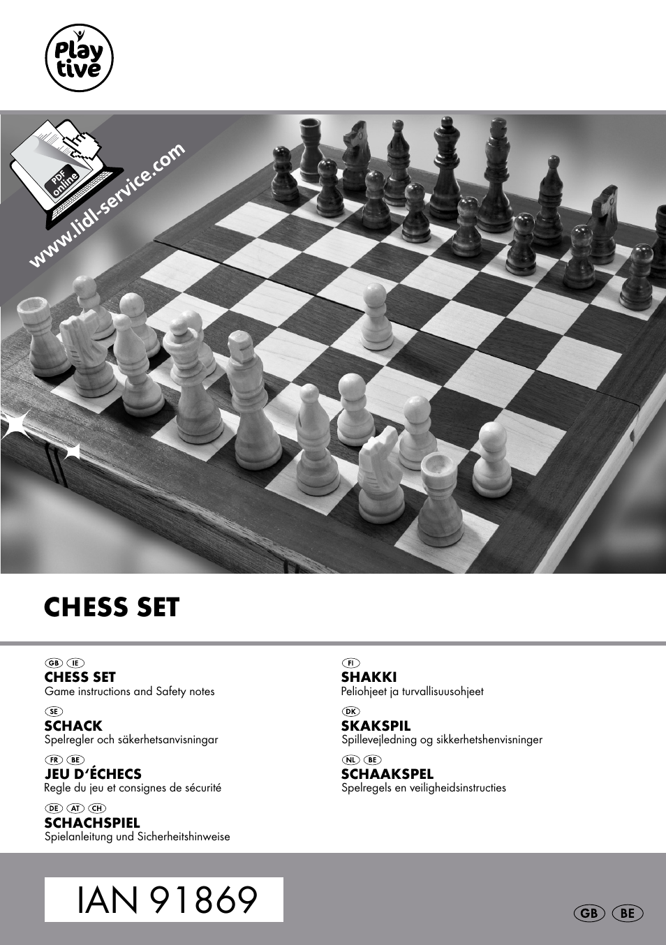 Playtive Chess Set User Manual | 24 pages