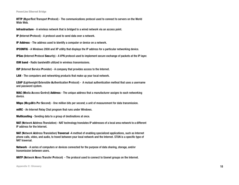 Linksys PLEBR10 User Manual | Page 22 / 29