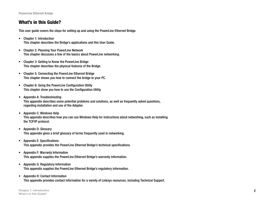 What’s in this guide | Linksys PLEBR10 User Manual | Page 6 / 29