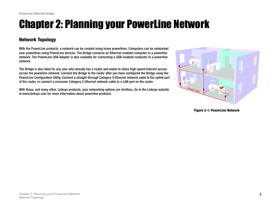 Chapter 2: planning your powerline network | Linksys PLEBR10 User Manual | Page 7 / 29