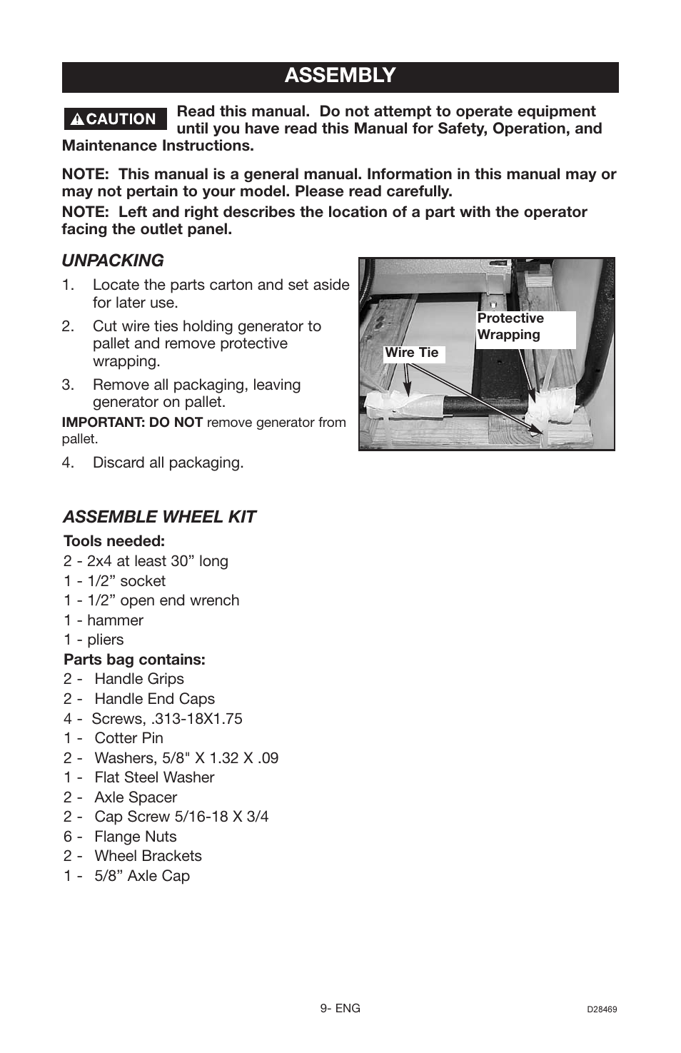 Assembly | Porter-Cable H1000IS User Manual | Page 9 / 28