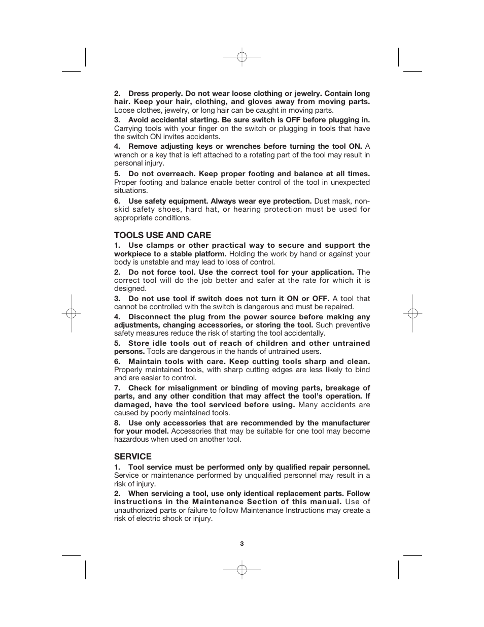 Porter-Cable MODEL 7408 User Manual | Page 3 / 13