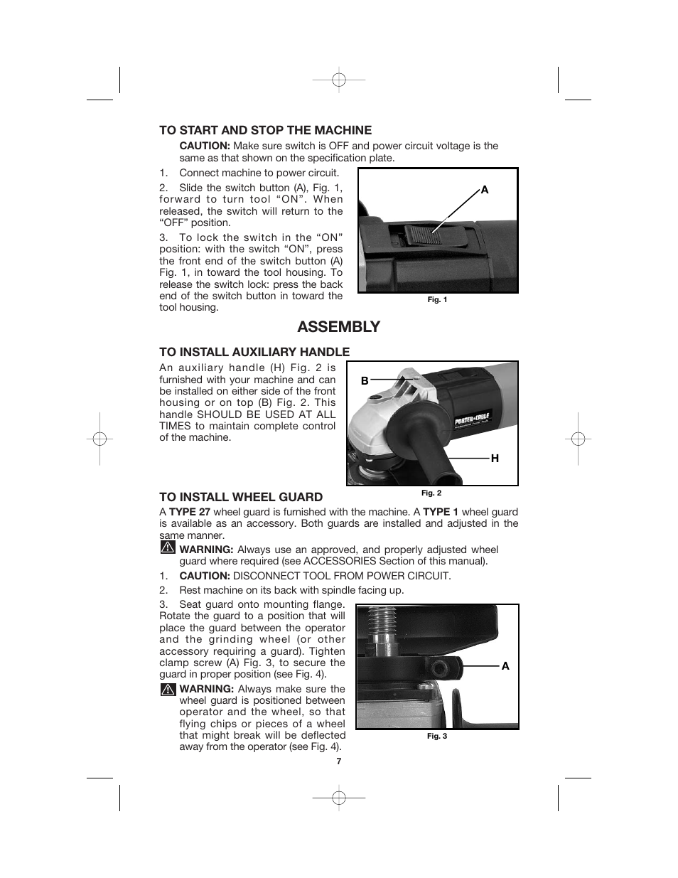 Assembly | Porter-Cable MODEL 7408 User Manual | Page 7 / 13