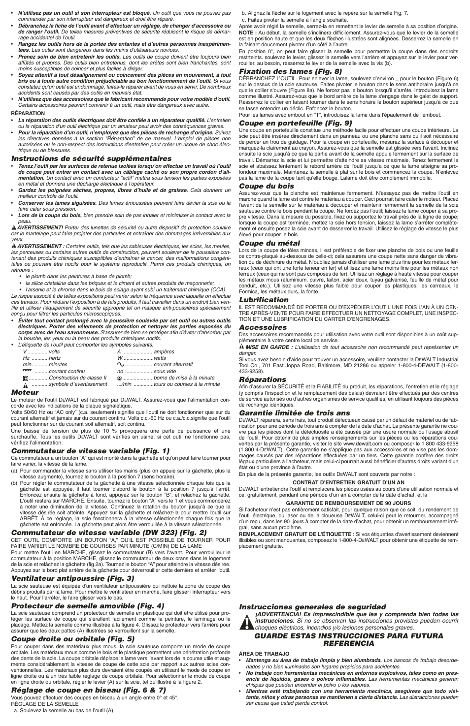 DeWalt DW323 User Manual | Page 3 / 5