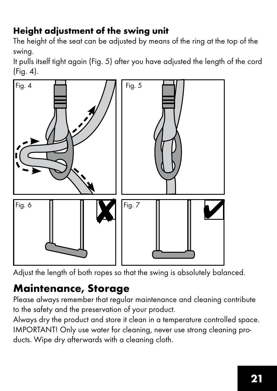 Maintenance, storage | Playtive BOARD SWING User Manual | Page 19 / 28
