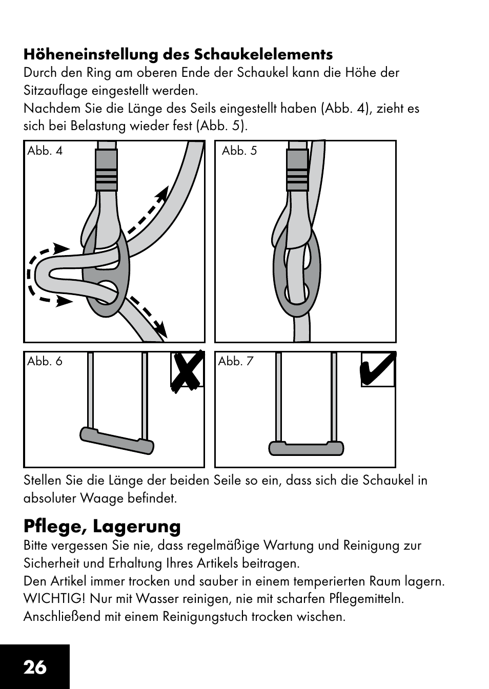 Pflege, lagerung | Playtive BOARD SWING User Manual | Page 24 / 28