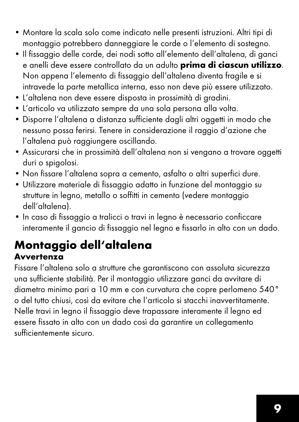 Montaggio dell‘altalena | Playtive BOARD SWING User Manual | Page 7 / 28