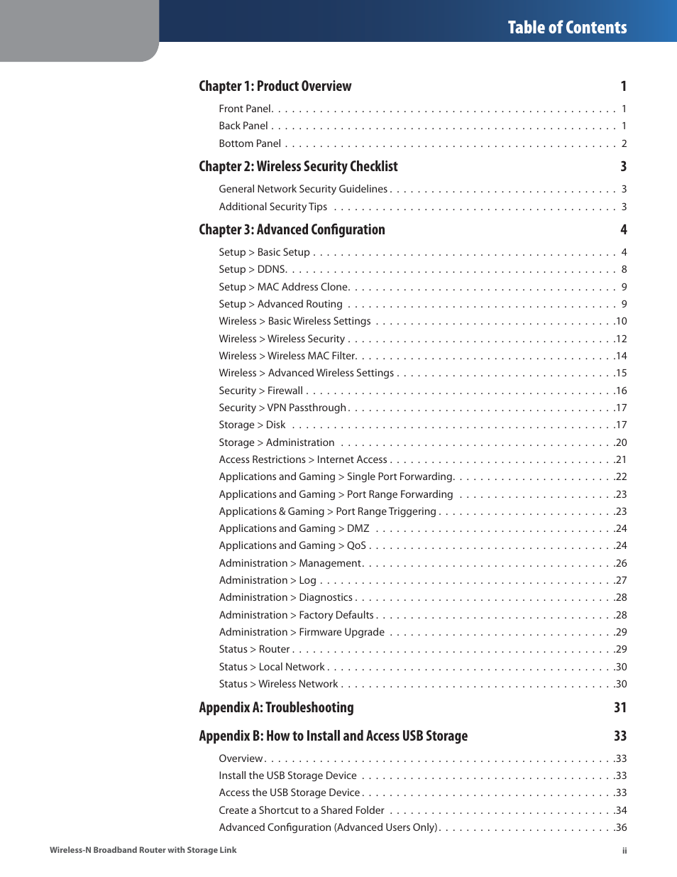 Linksys WRT160NL User Manual | Page 3 / 65