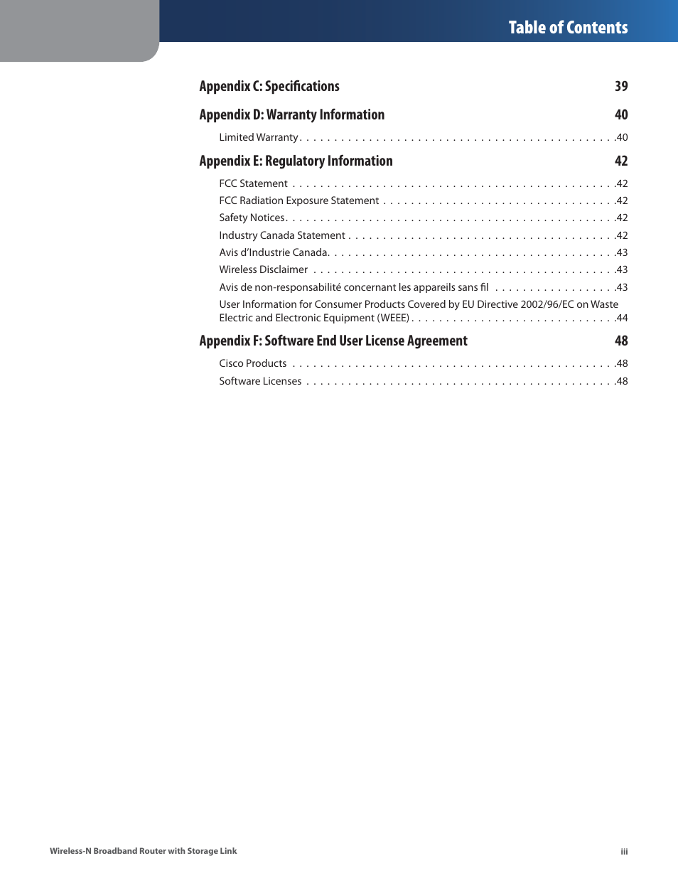 Linksys WRT160NL User Manual | Page 4 / 65
