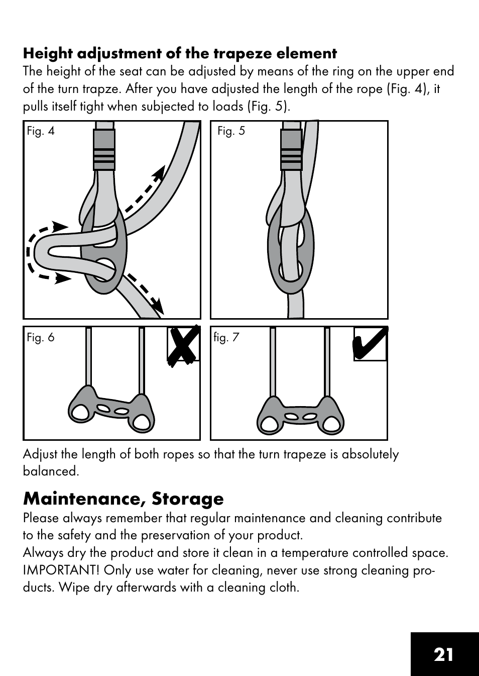 Maintenance, storage | Playtive RING TRAPEZE User Manual | Page 19 / 28