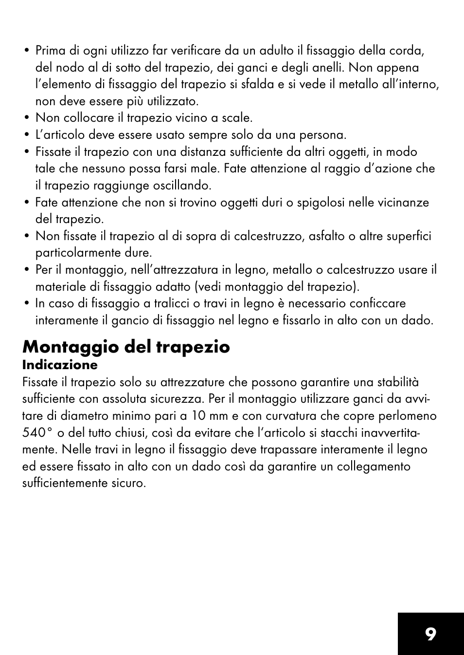 Montaggio del trapezio | Playtive RING TRAPEZE User Manual | Page 7 / 28