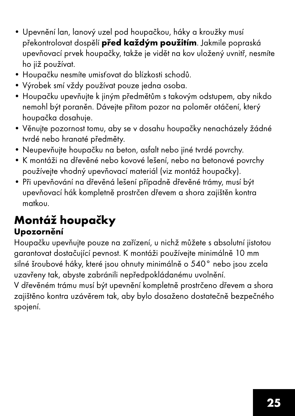 Montáž houpačky | Playtive BOARD SWING User Manual | Page 23 / 32