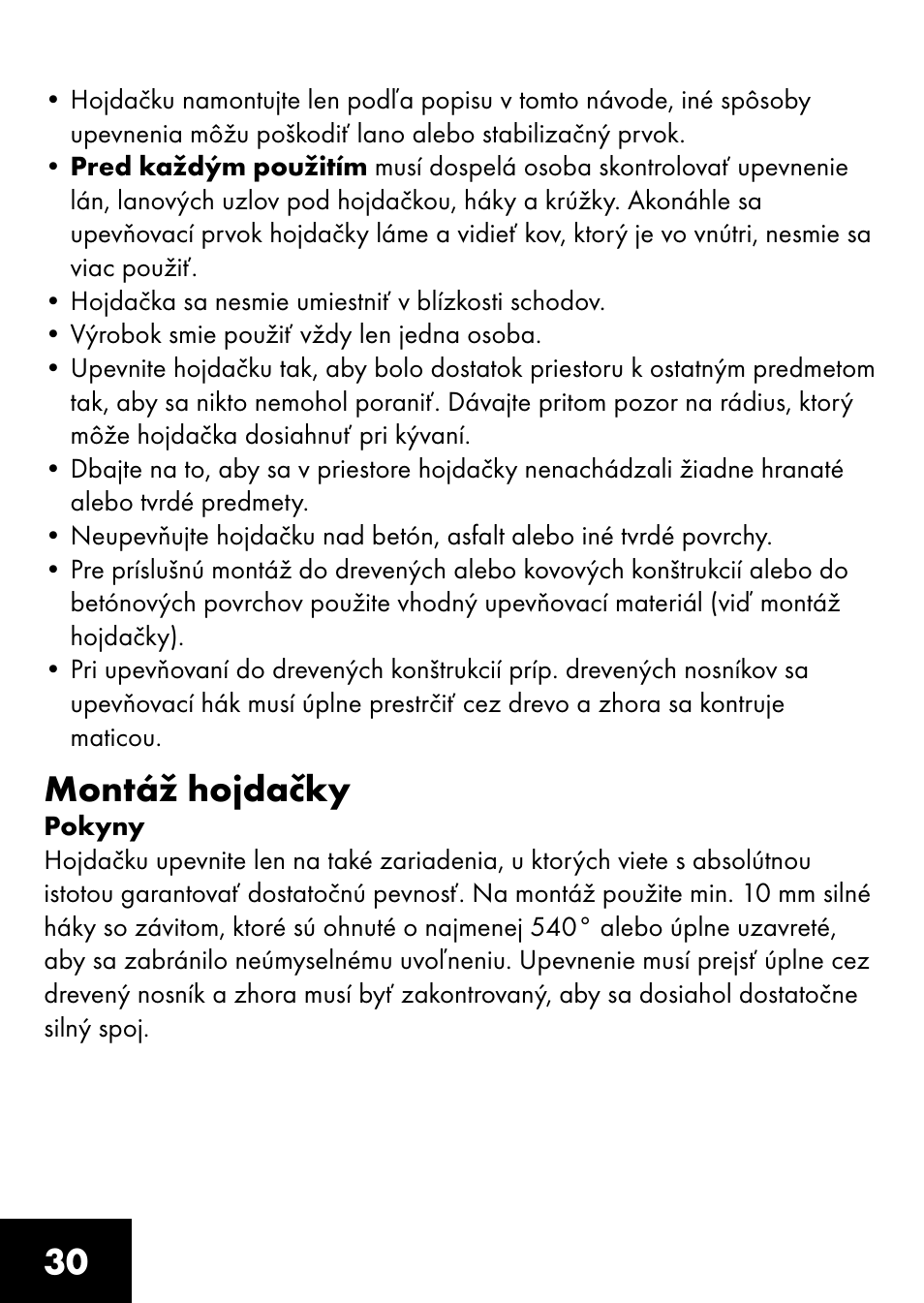 Montáž hojdačky | Playtive BOARD SWING User Manual | Page 28 / 32