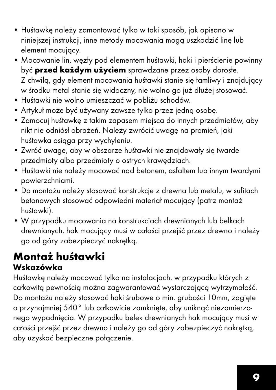 Montaż huśtawki | Playtive BOARD SWING User Manual | Page 7 / 32