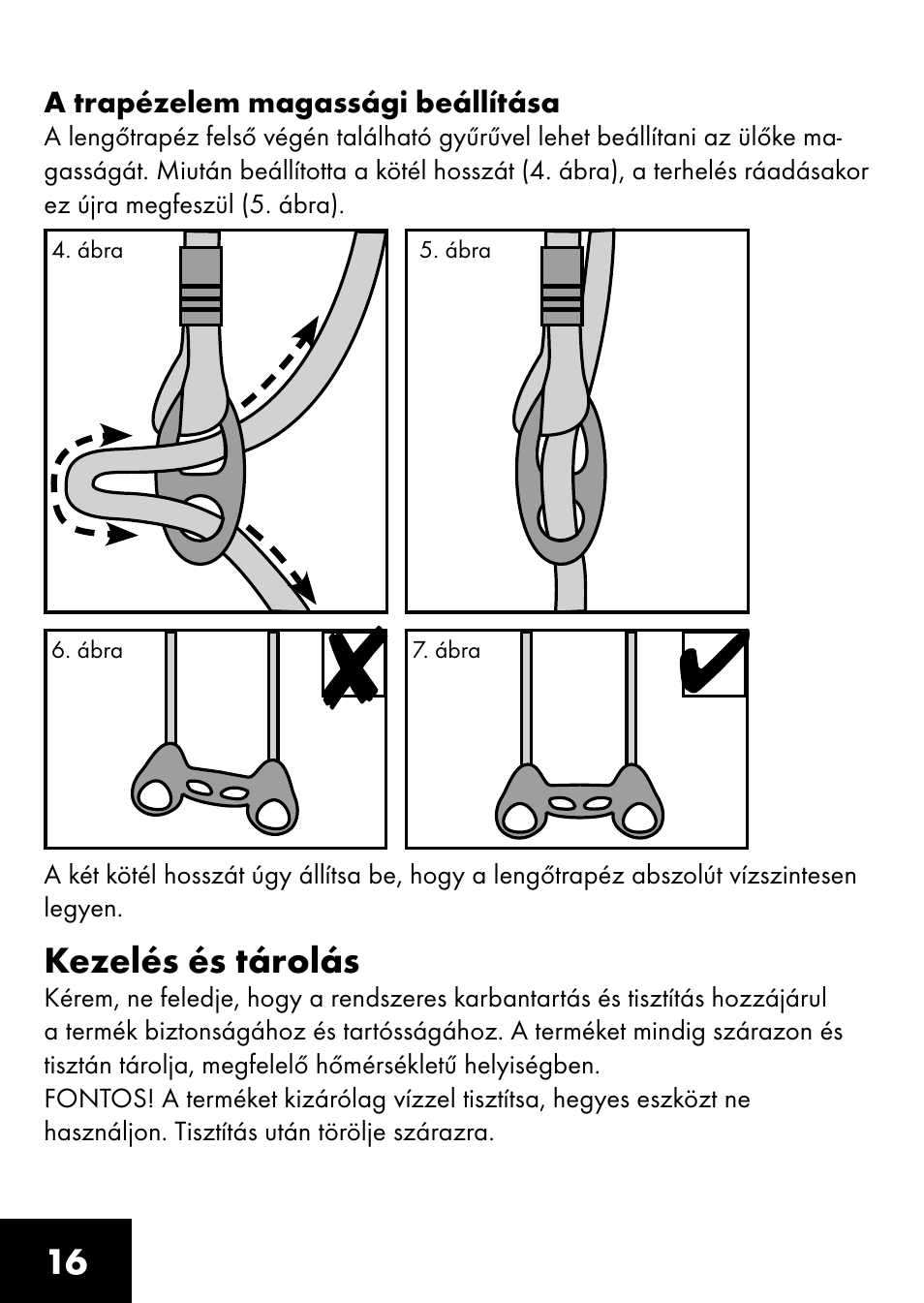 Kezelés és tárolás | Playtive RING TRAPEZE User Manual | Page 14 / 32