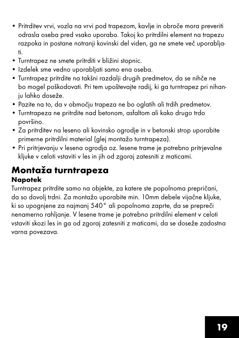 Montaža turntrapeza | Playtive RING TRAPEZE User Manual | Page 17 / 32
