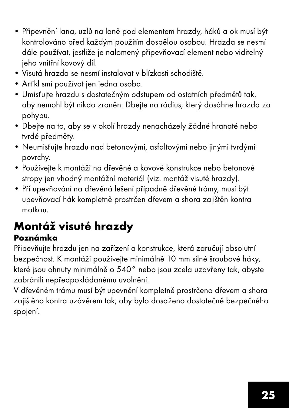 Montáž visuté hrazdy | Playtive RING TRAPEZE User Manual | Page 23 / 32