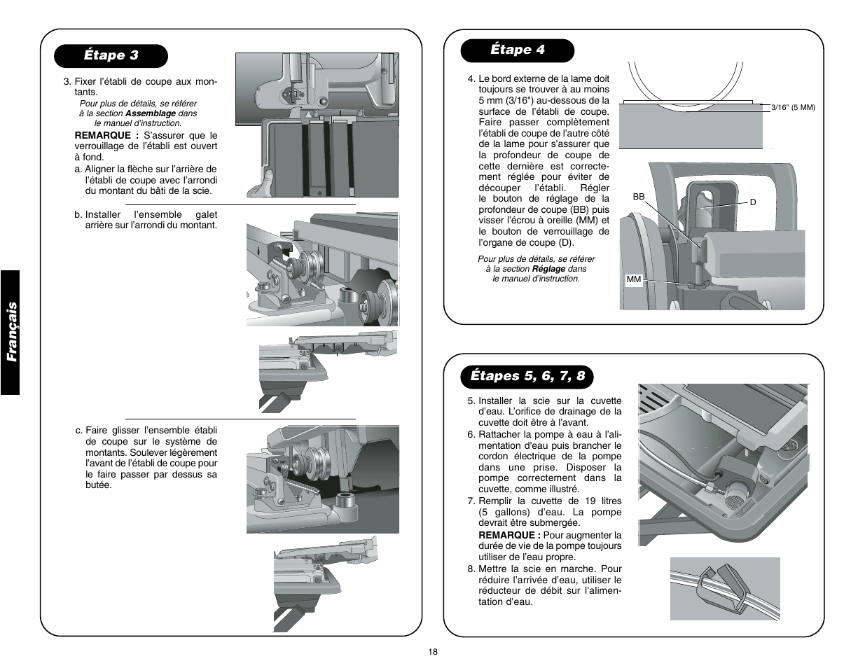 Français, Étape 3 | DeWalt D24000 User Manual | Page 20 / 42