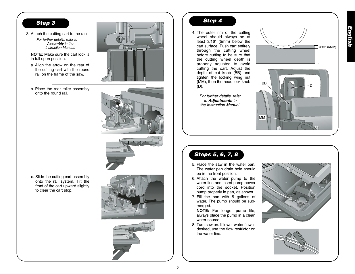 English, Step 3 | DeWalt D24000 User Manual | Page 7 / 42