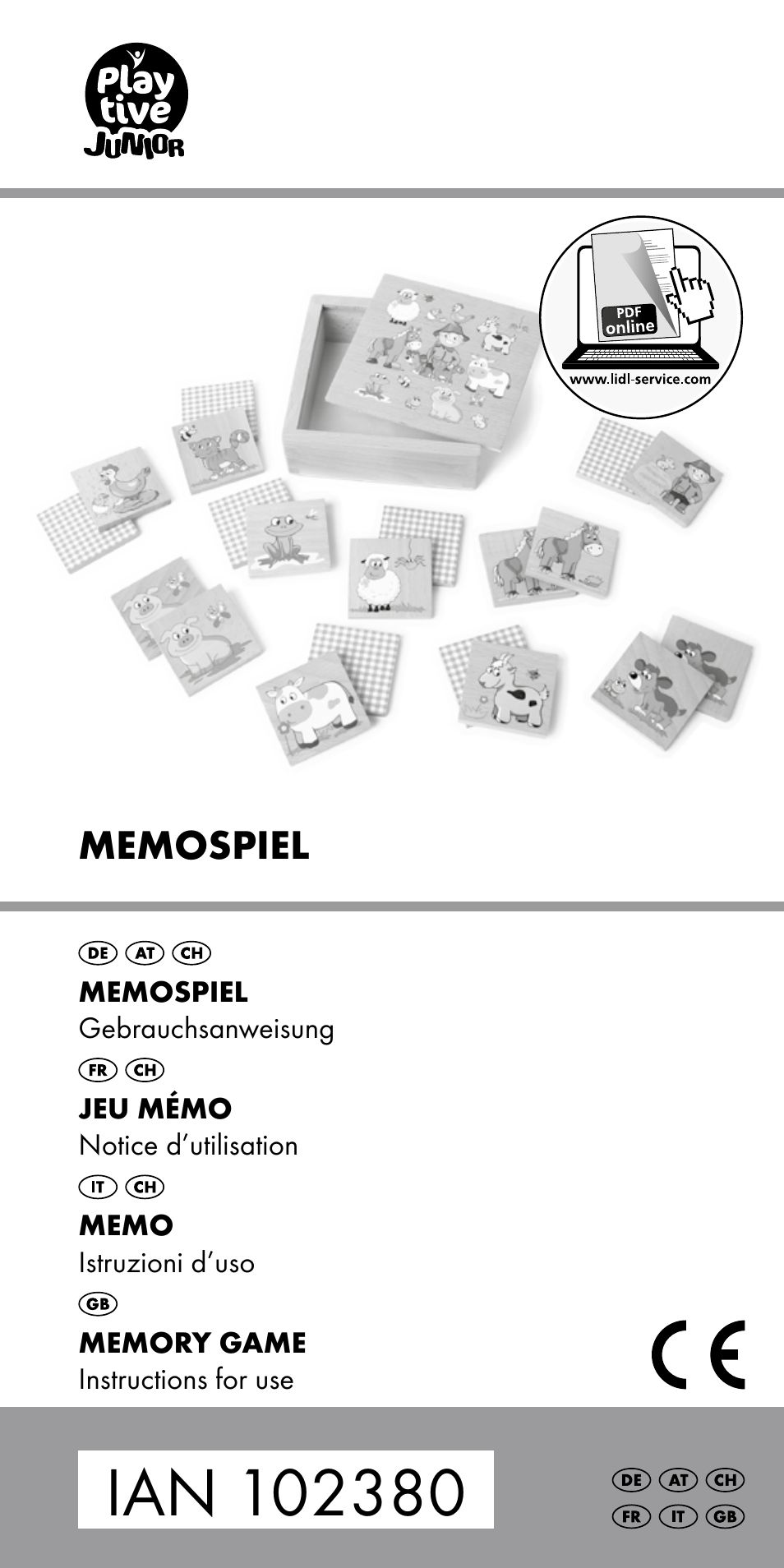 Playtive MEMORY GAME User Manual | 12 pages