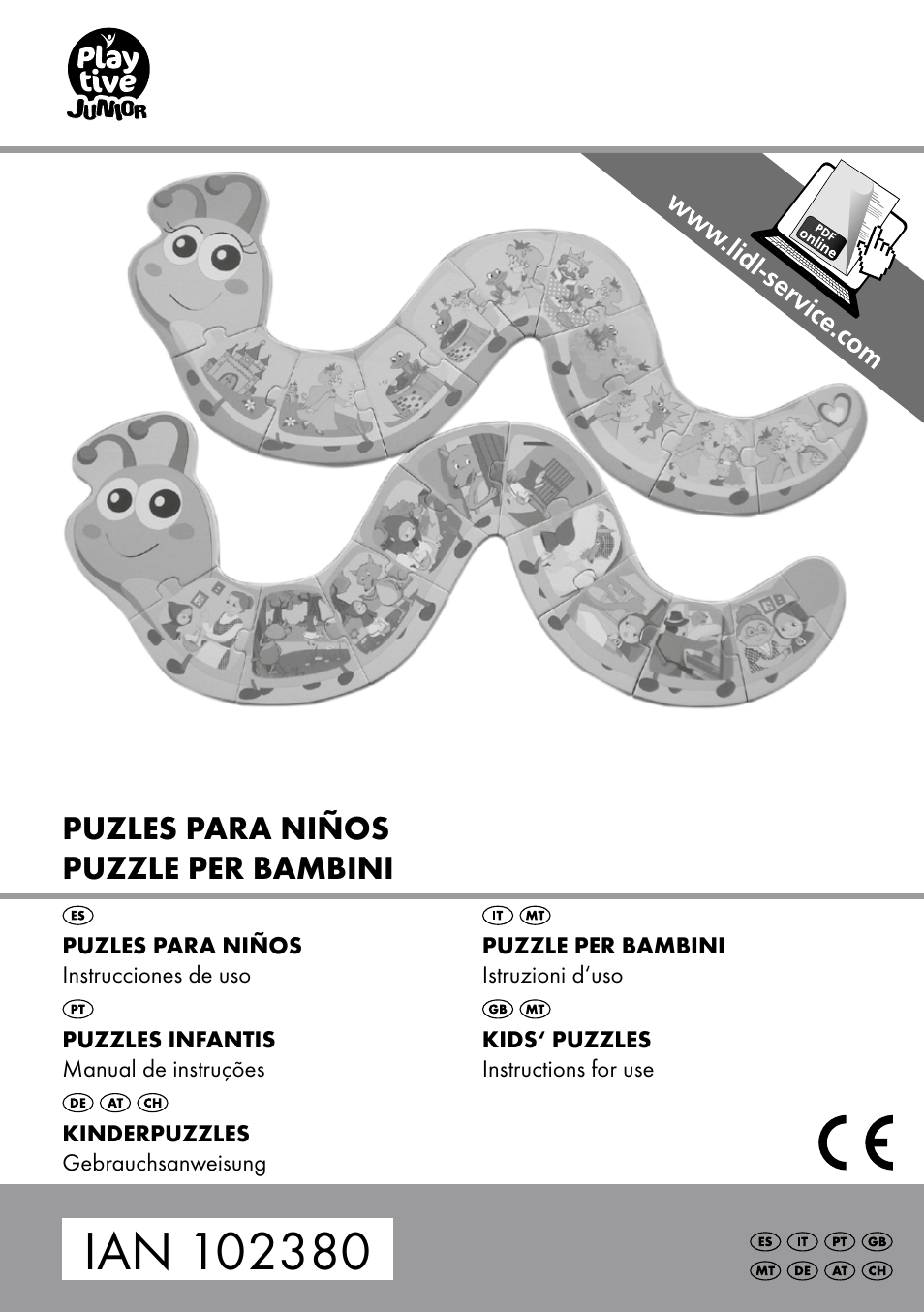 Playtive KIDS‘ PUZZLES User Manual | 8 pages