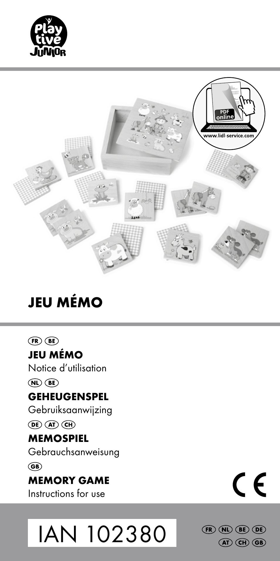 Playtive MEMORY GAME User Manual | 12 pages