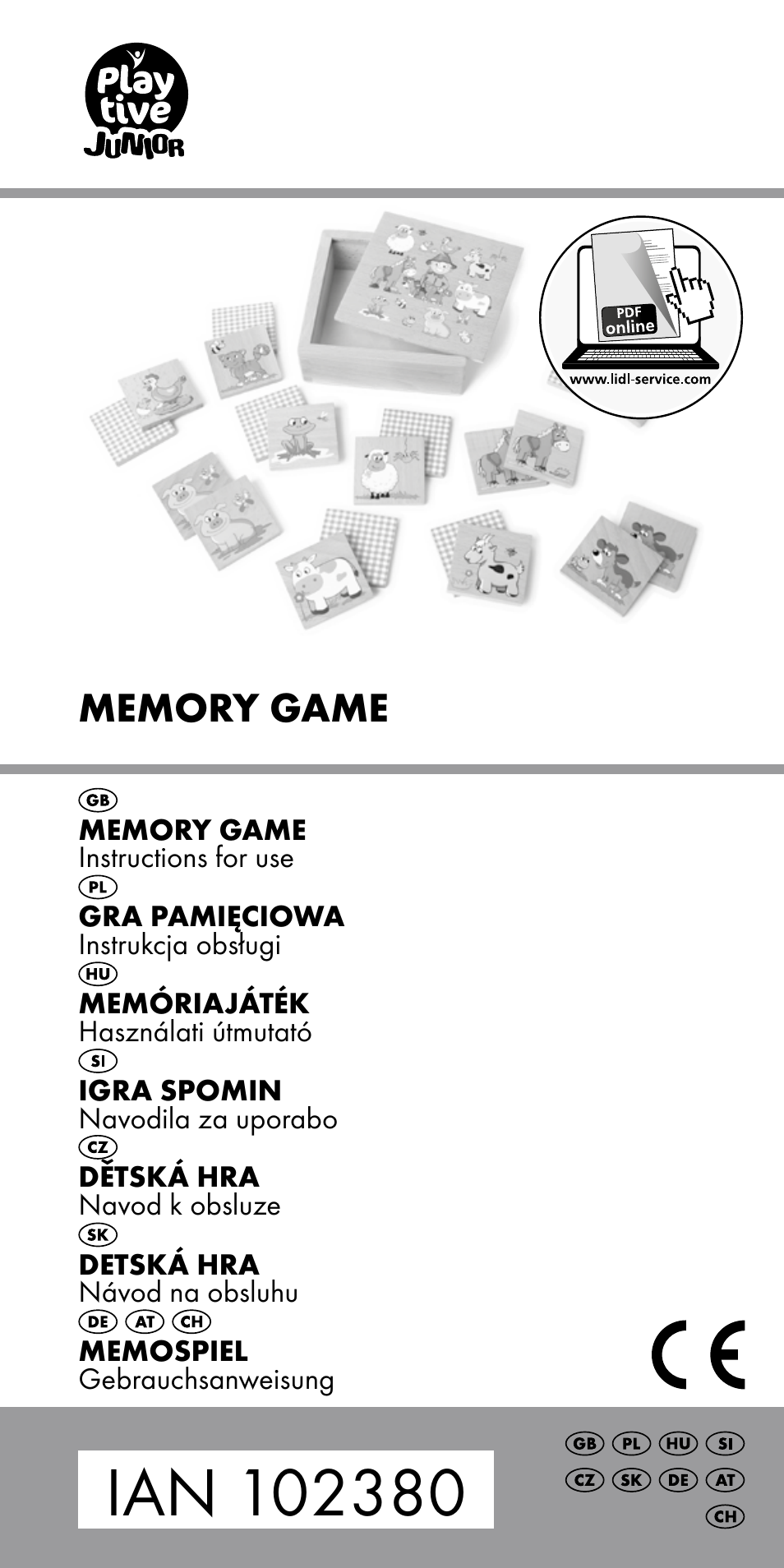 Playtive MEMORY GAME User Manual | 16 pages