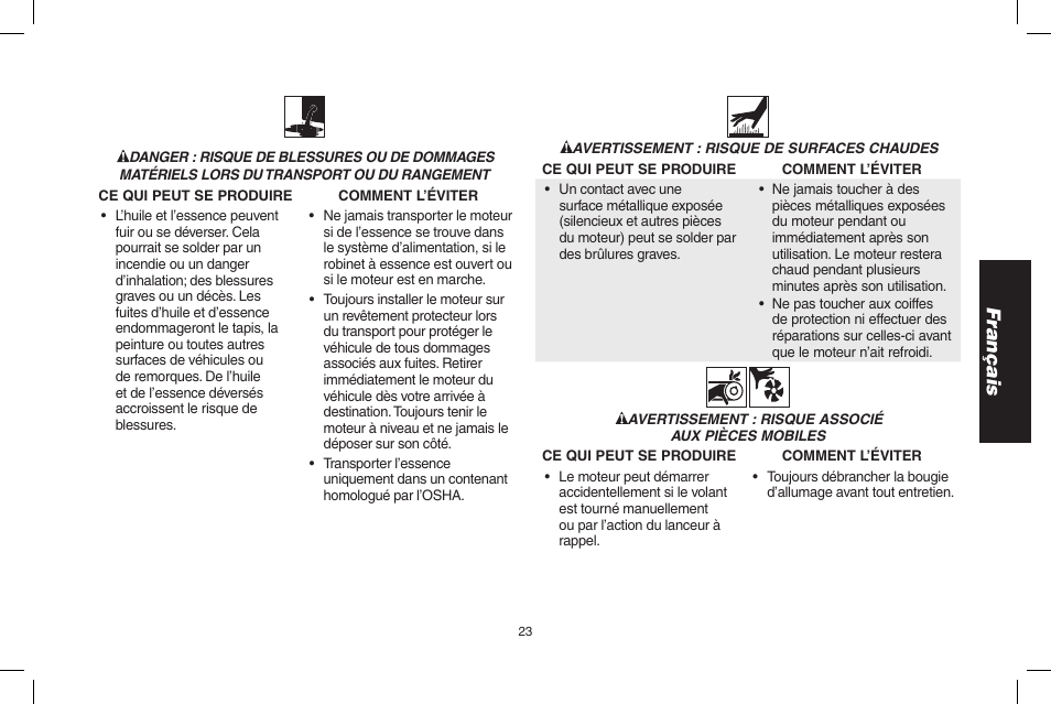 Français | DeWalt N005044 User Manual | Page 23 / 60