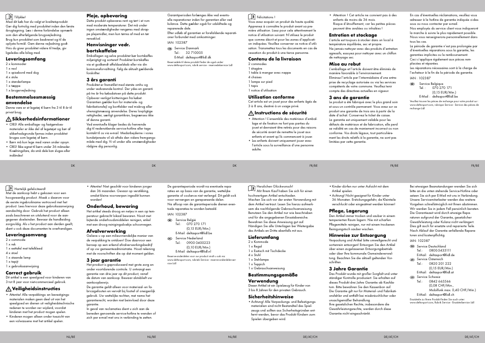 Playtive DOLL‘S HOUSE FURNITURE DINING ROOM User Manual | Page 2 / 2