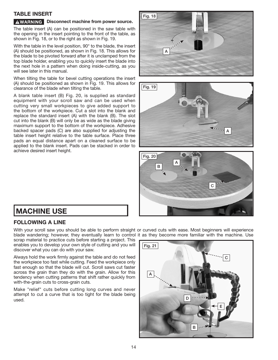 Machine use | Delta SS350LS User Manual | Page 14 / 56