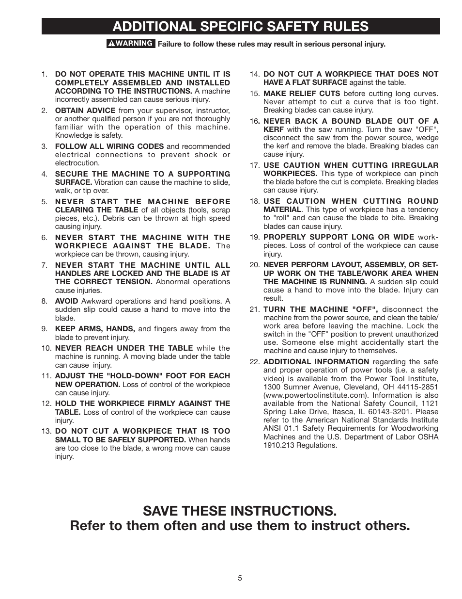 Delta SS350LS User Manual | Page 5 / 56