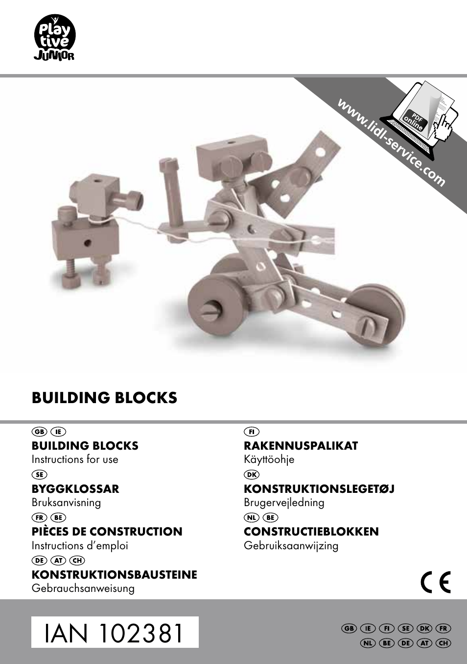 Playtive BUILDING BLOCKS User Manual | 14 pages