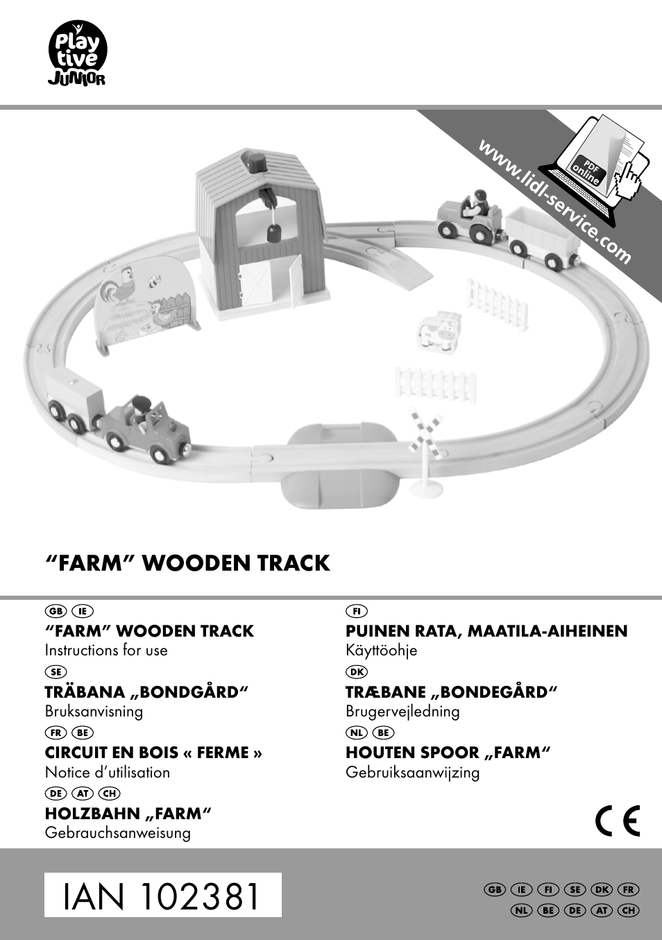 Playtive FARM WOODEN TRACK User Manual | 12 pages