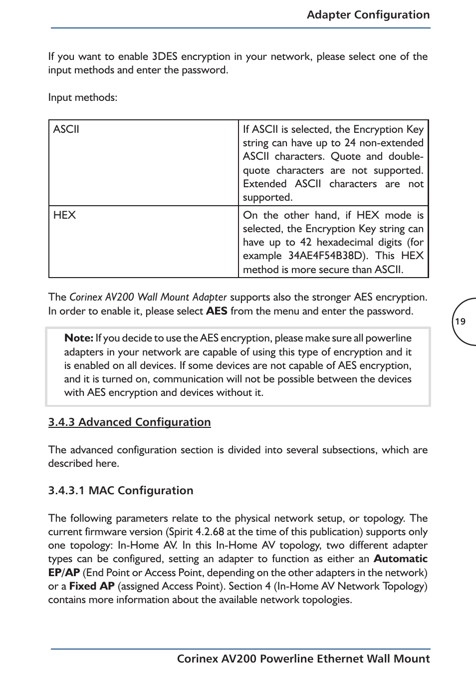 Corinex AV200 User Manual | Page 21 / 50