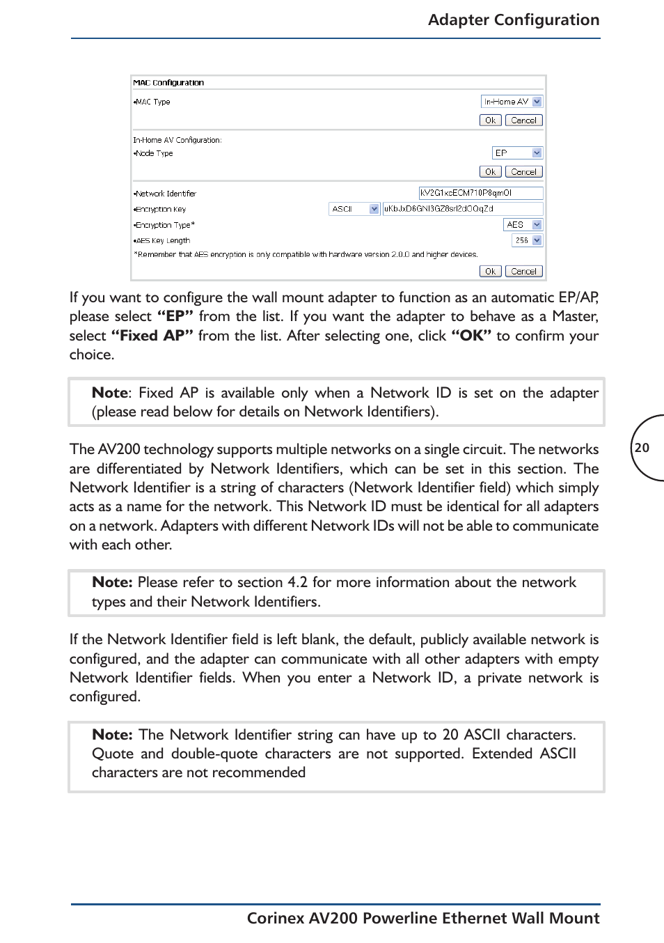 Corinex AV200 User Manual | Page 22 / 50