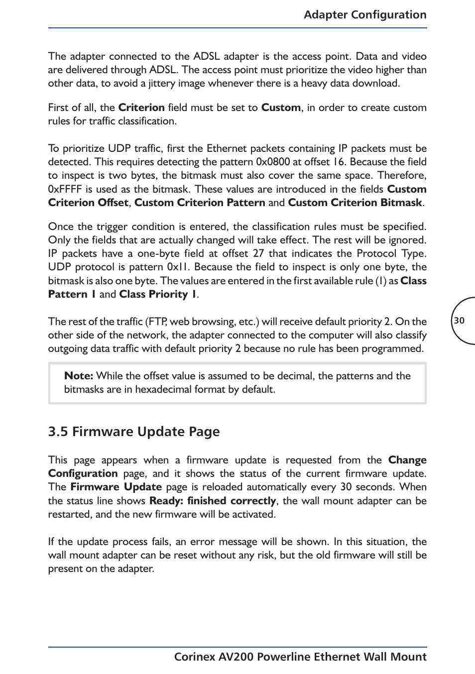 5 firmware update page | Corinex AV200 User Manual | Page 32 / 50