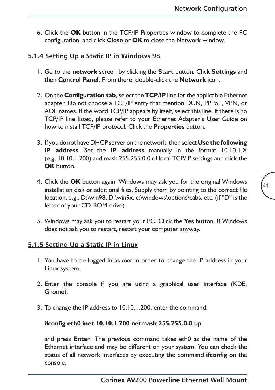 Corinex AV200 User Manual | Page 43 / 50