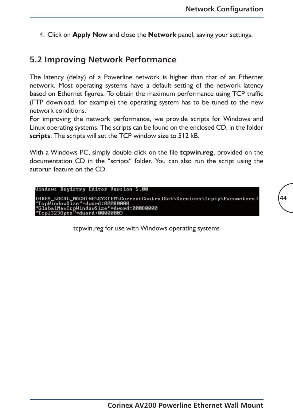 2 improving network performance | Corinex AV200 User Manual | Page 46 / 50