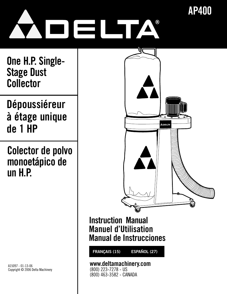 Delta A15097 User Manual | 40 pages