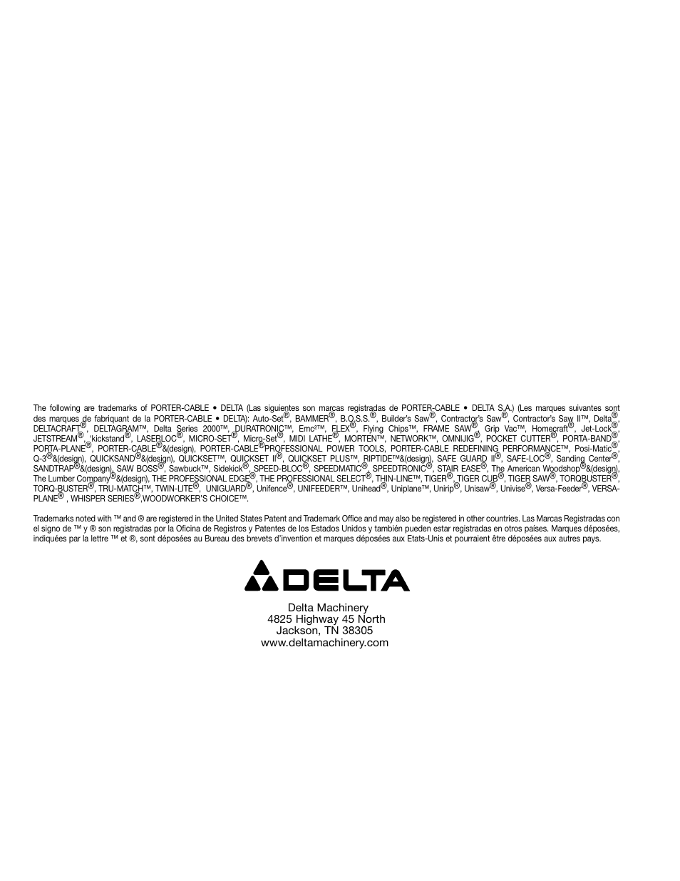 Delta A15097 User Manual | Page 40 / 40