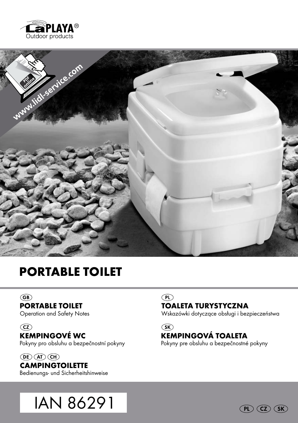 Rocktrail Portable Toilet User Manual | 14 pages