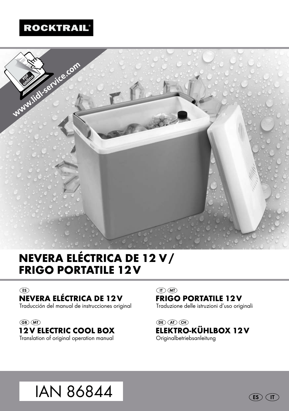 Rocktrail 12V Electric Cool Box User Manual | 29 pages