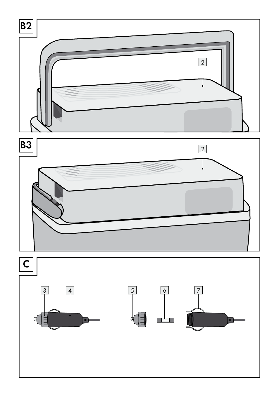 B2 b3 c | Rocktrail 12V Electric Cool Box User Manual | Page 4 / 29