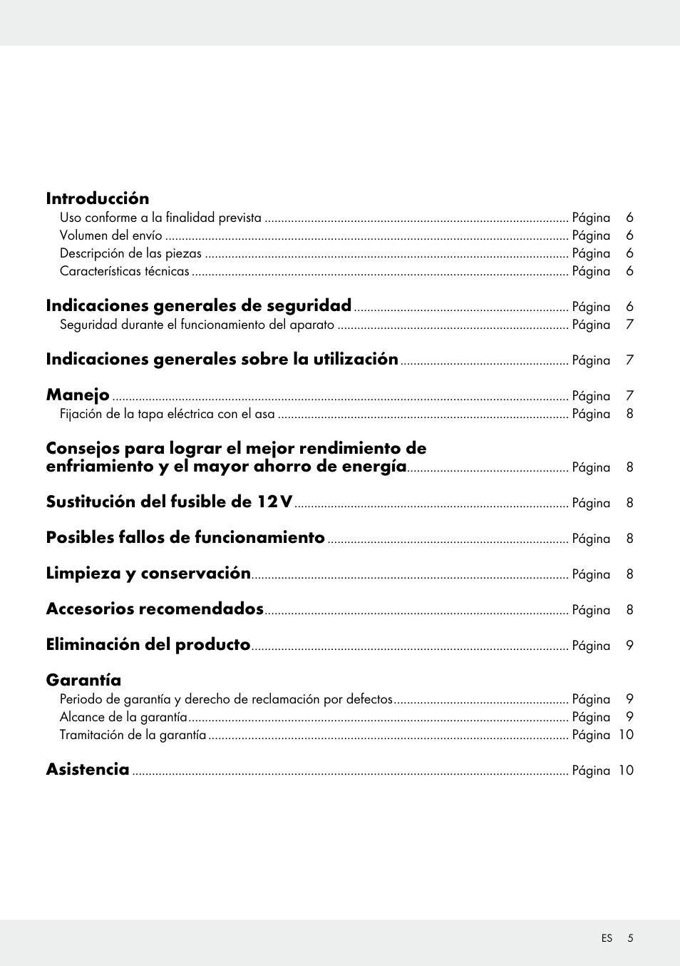 Rocktrail 12V Electric Cool Box User Manual | Page 5 / 29