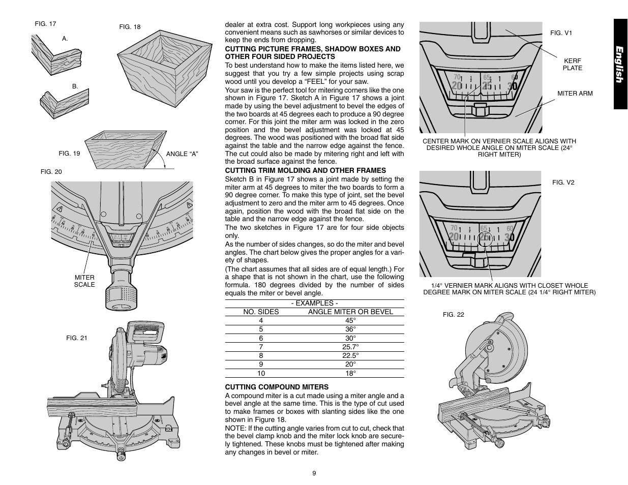 English, Alwa ys a djus t fen ce prop erly befo re u se | DeWalt 12" COMPOUND MITER SAW DW705 User Manual | Page 11 / 52